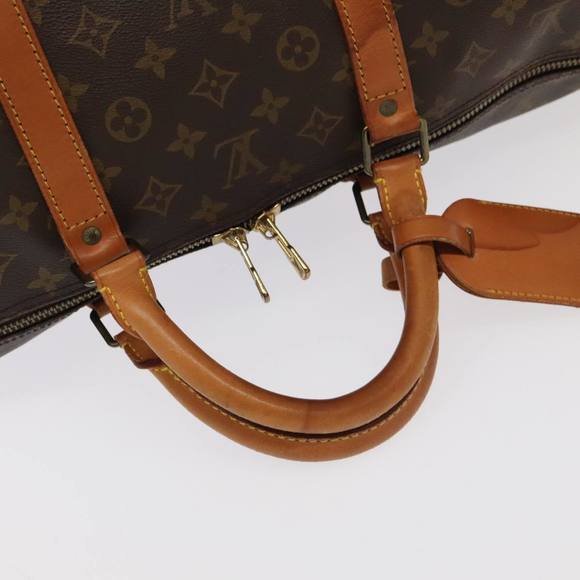 LOUIS VUITTON Monogram Keepall Bandouliere 60 Boston Bag M41412 LV Auth 102497 - Picture 7 of 16